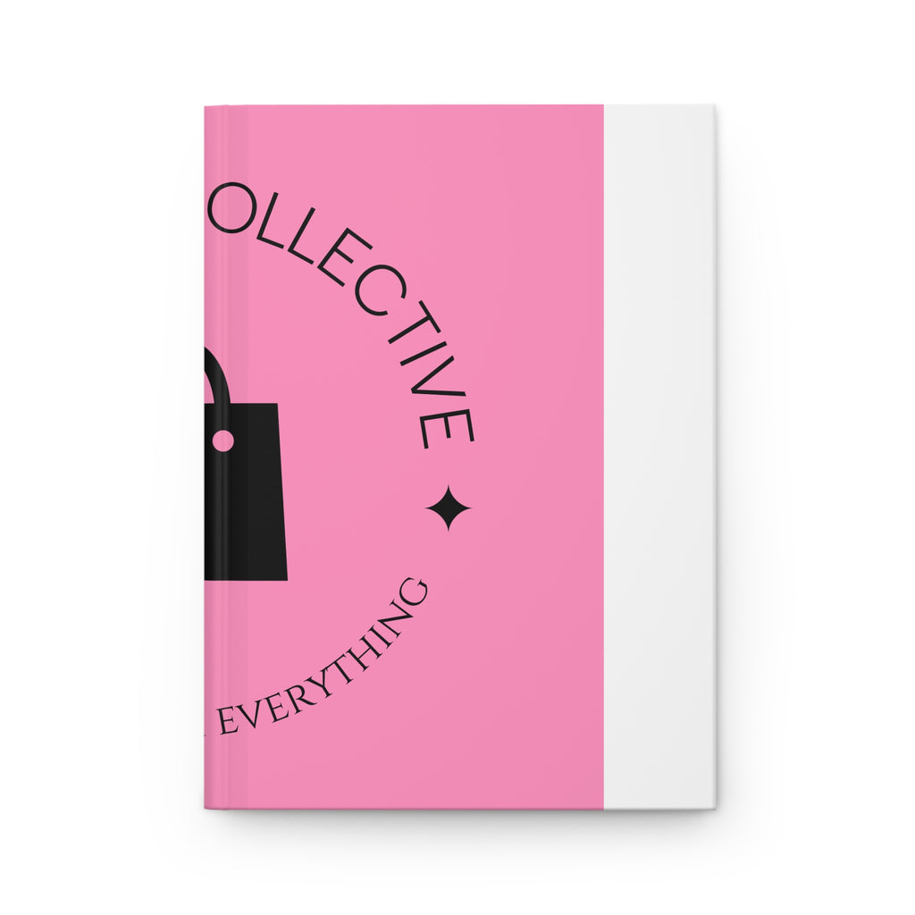 PinkPulse Collective Hardcover Journal — "Pretty in Pink" Shopper Notebook