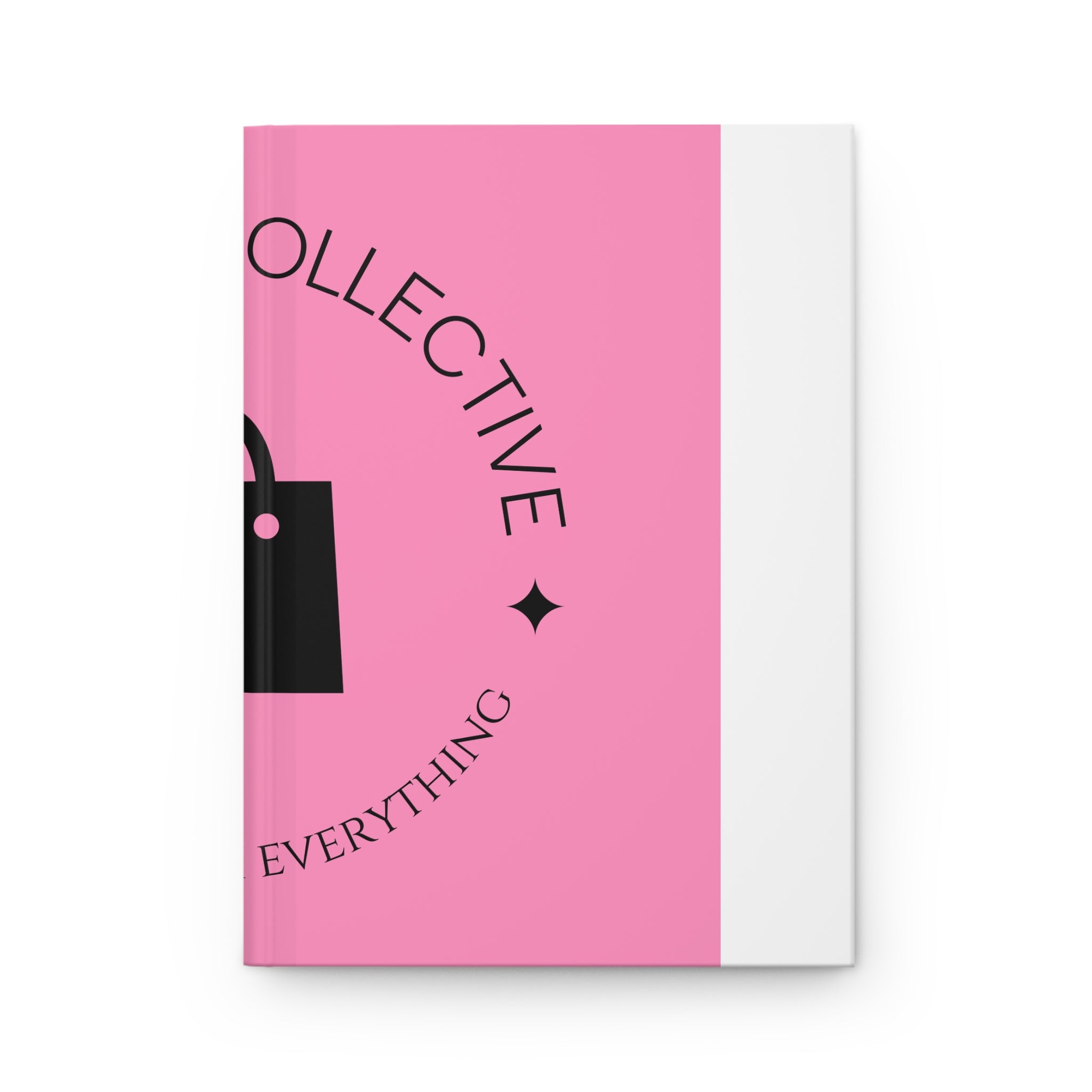 PinkPulse Collective Hardcover Journal — "Pretty in Pink" Shopper Notebook