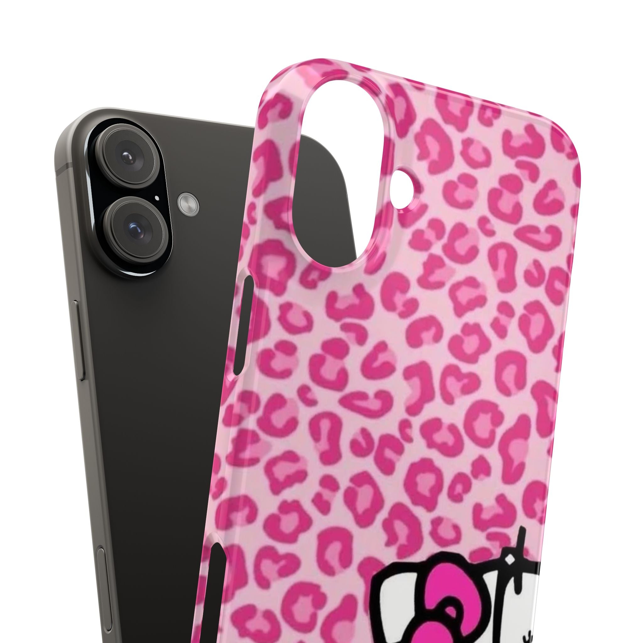 Hello Kitty Pink Leopard Slim Phone Case — Cute Kawaii Cat Design