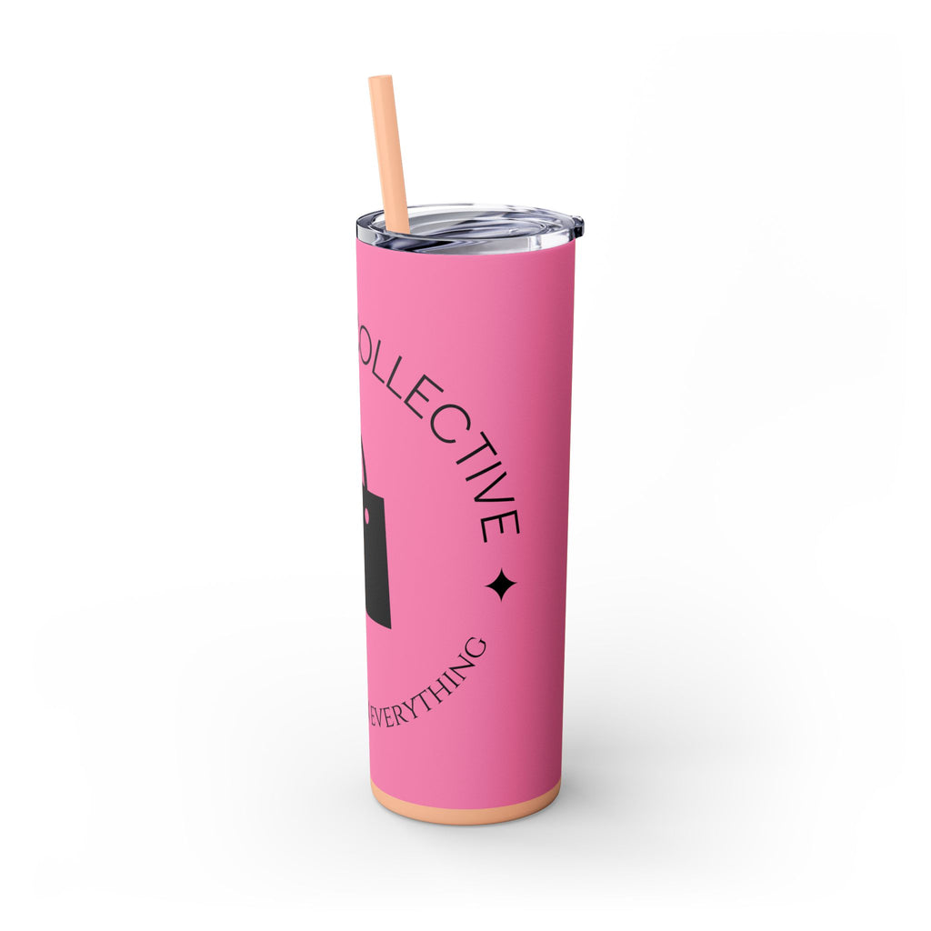 20oz Skinny Tumbler with Straw — Branded Logo Travel Cup