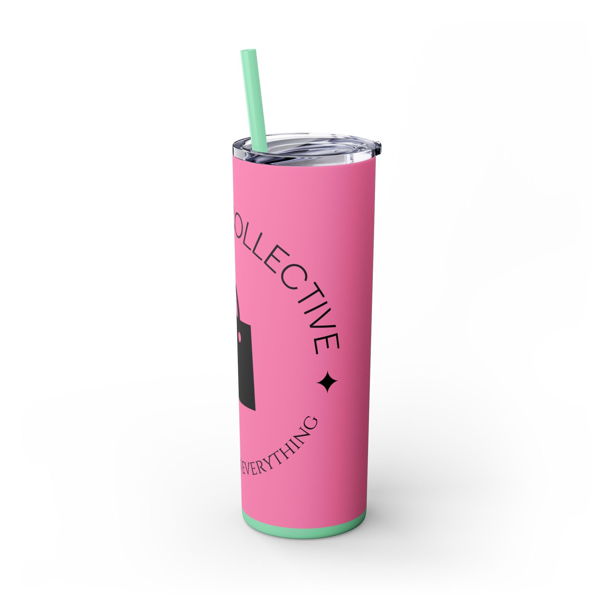 20oz Skinny Tumbler with Straw — Branded Logo Travel Cup