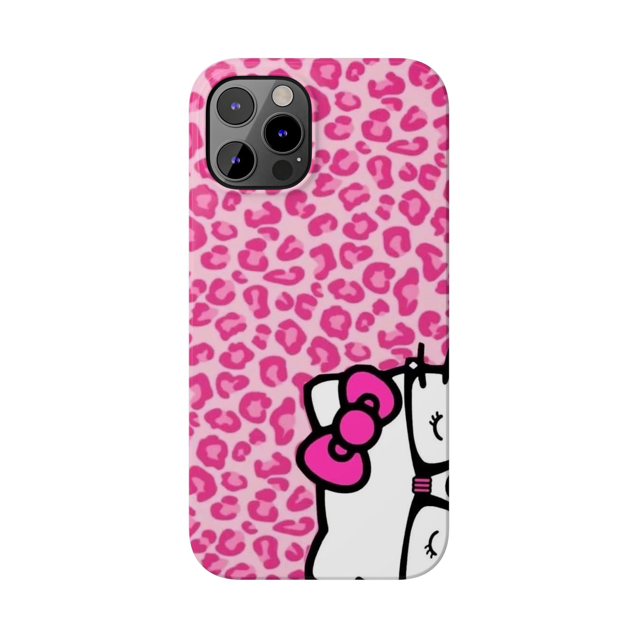 Hello Kitty Pink Leopard Slim Phone Case — Cute Kawaii Cat Design