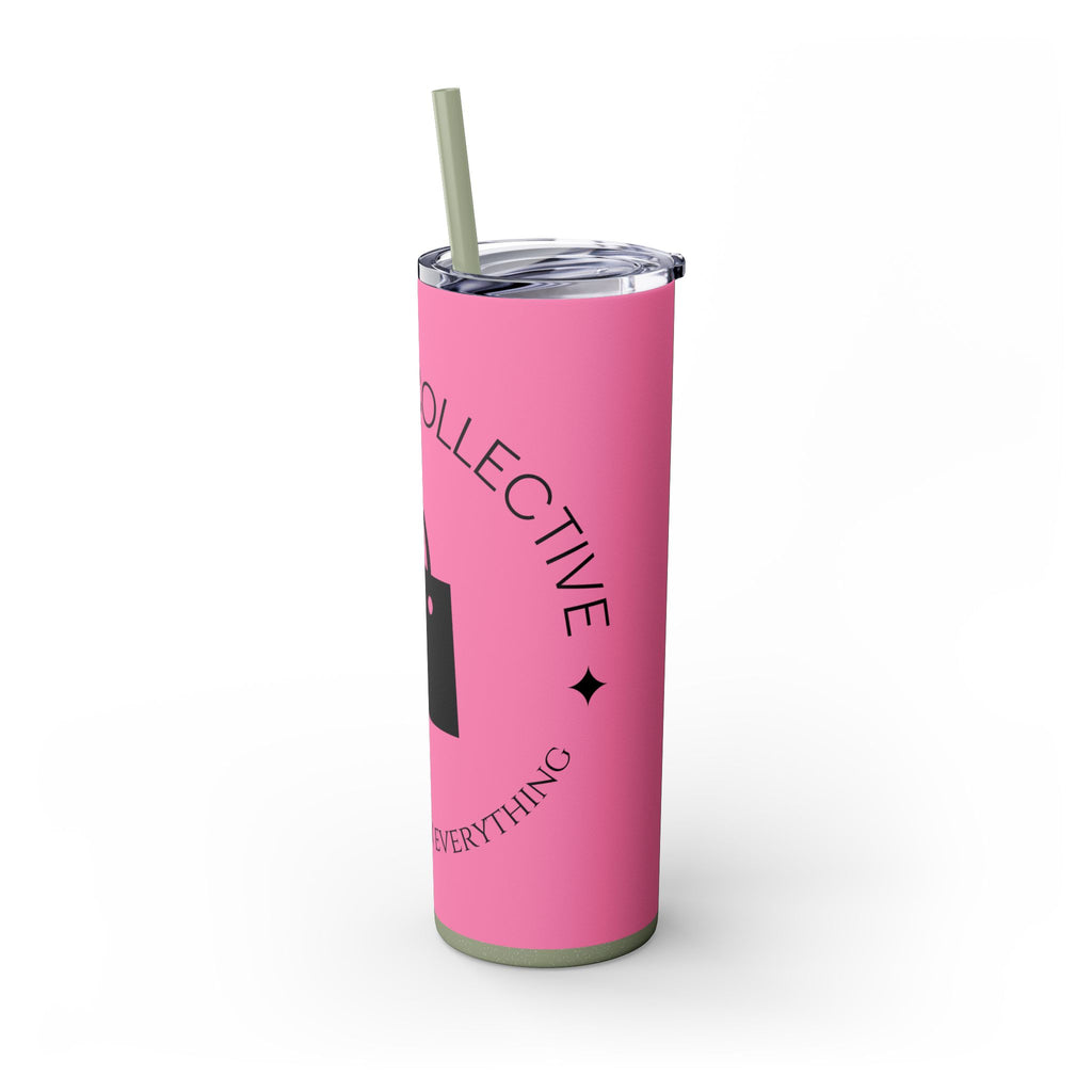 20oz Skinny Tumbler with Straw — Branded Logo Travel Cup