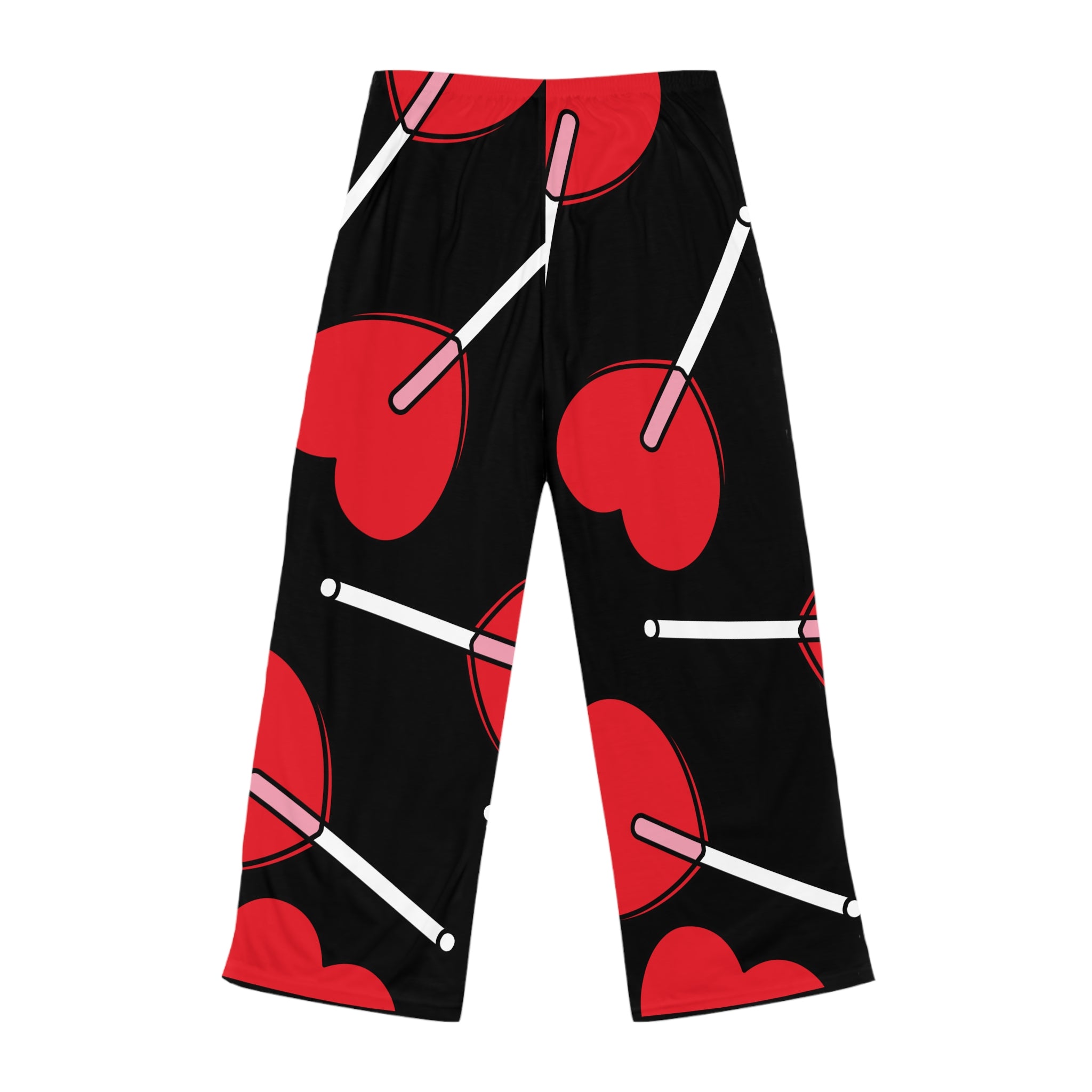 Heart Lollipop Pajama Pants — Women's Cozy Valentine Sleepwear