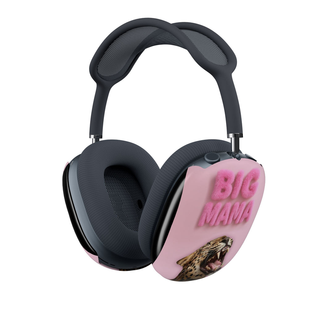 AirPods Max Shell Case — Pink “BIG MAMA” Leopard Protective Covers