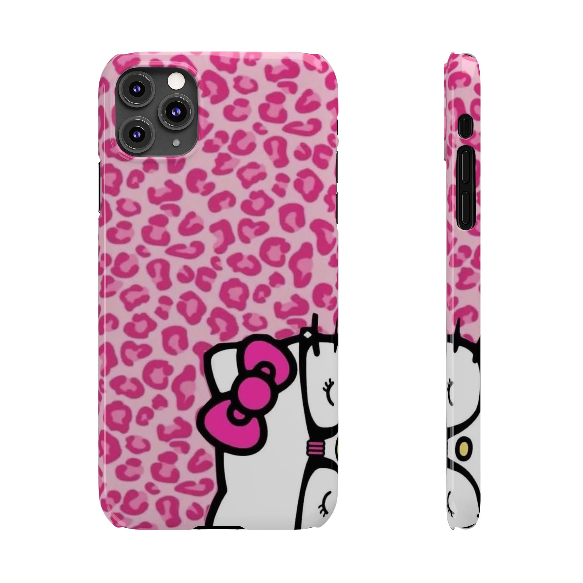 Hello Kitty Pink Leopard Slim Phone Case — Cute Kawaii Cat Design