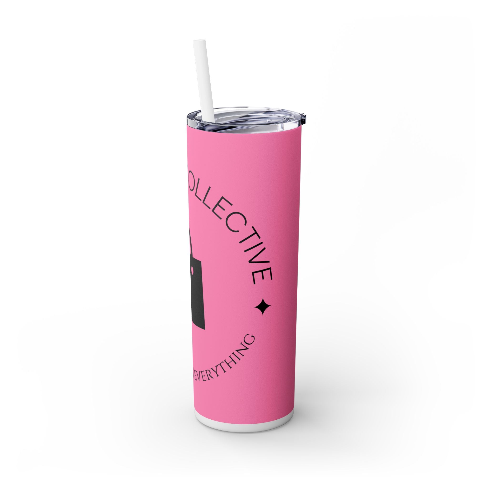 20oz Skinny Tumbler with Straw — Branded Logo Travel Cup