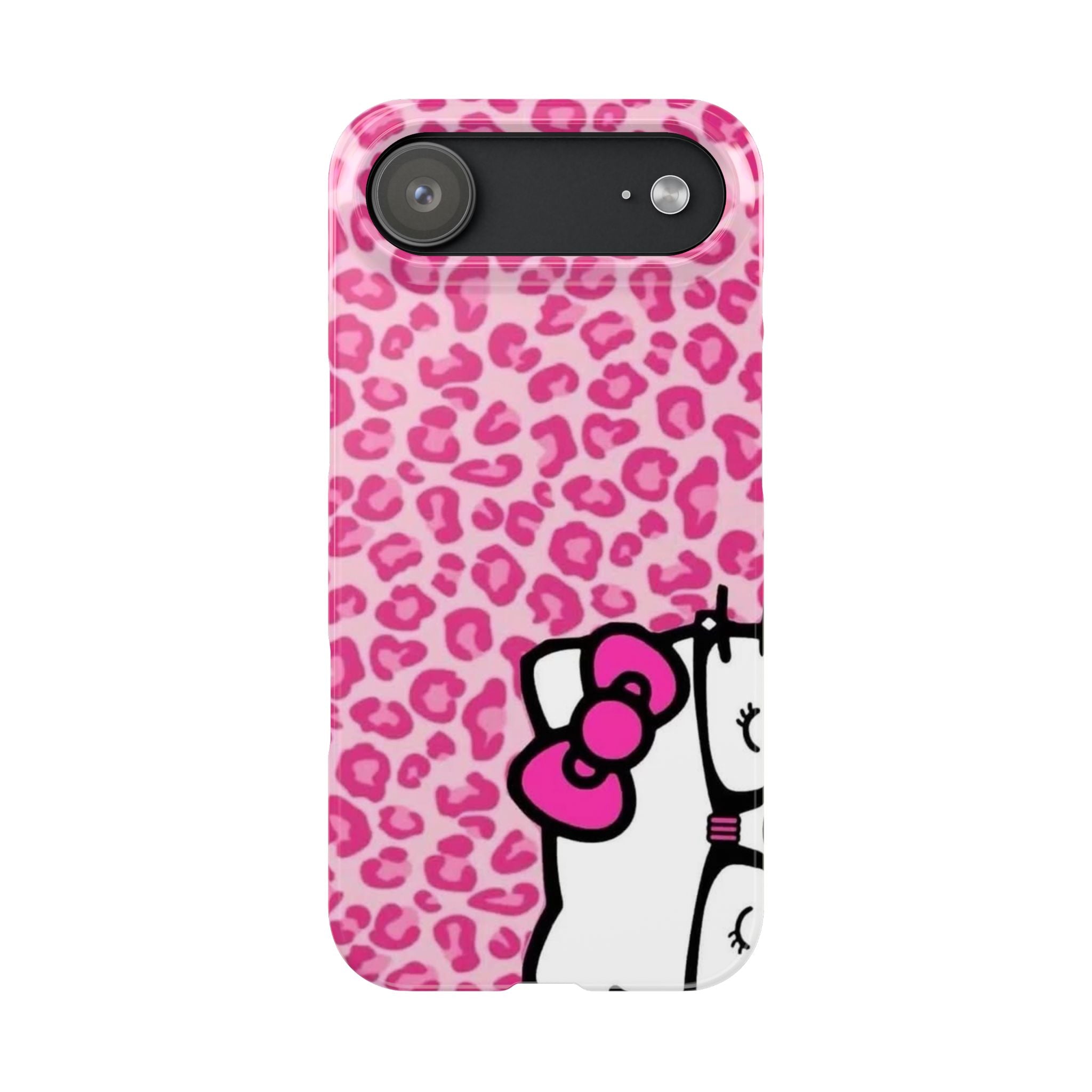 Hello Kitty Pink Leopard Slim Phone Case — Cute Kawaii Cat Design