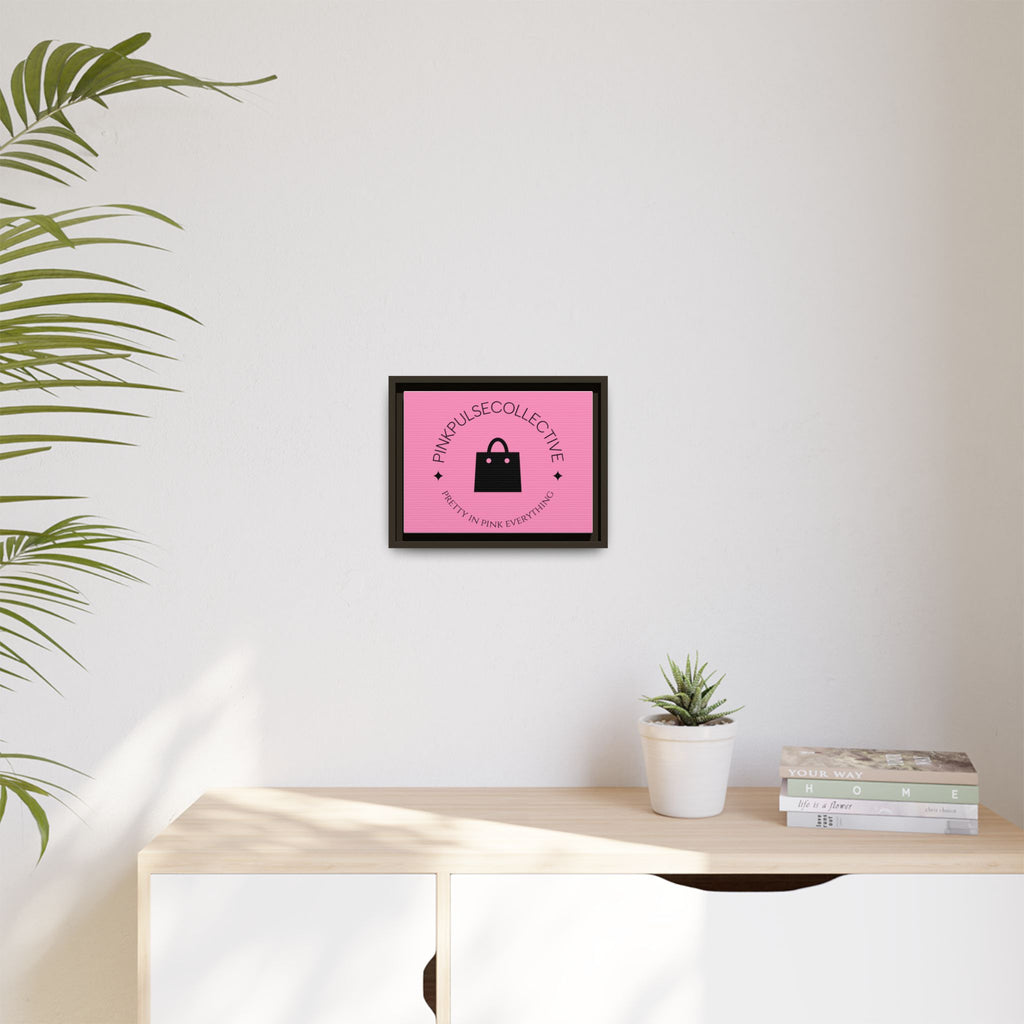 Framed Matte Canvas Wall Art — Branded Logo Print