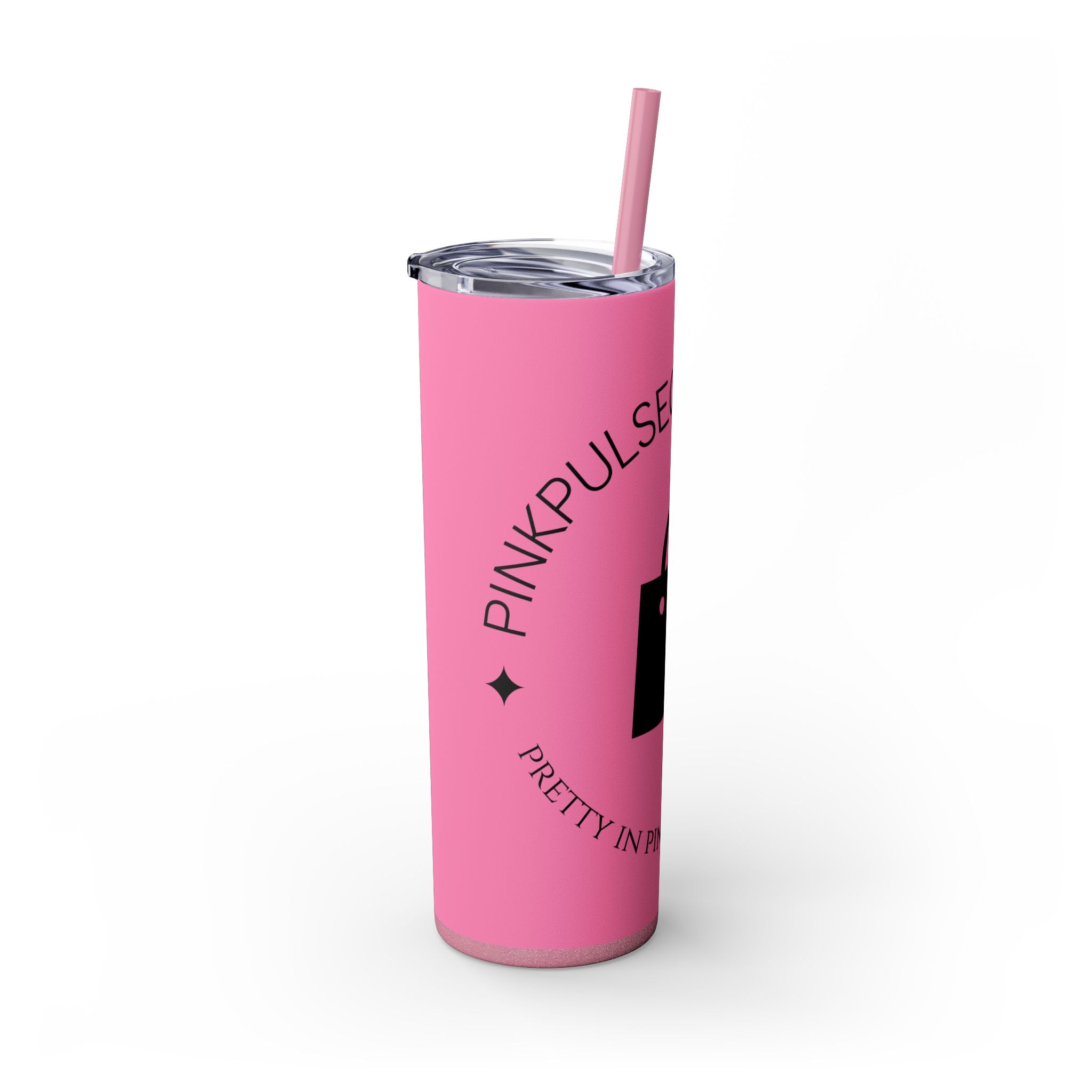 20oz Skinny Tumbler with Straw — Branded Logo Travel Cup