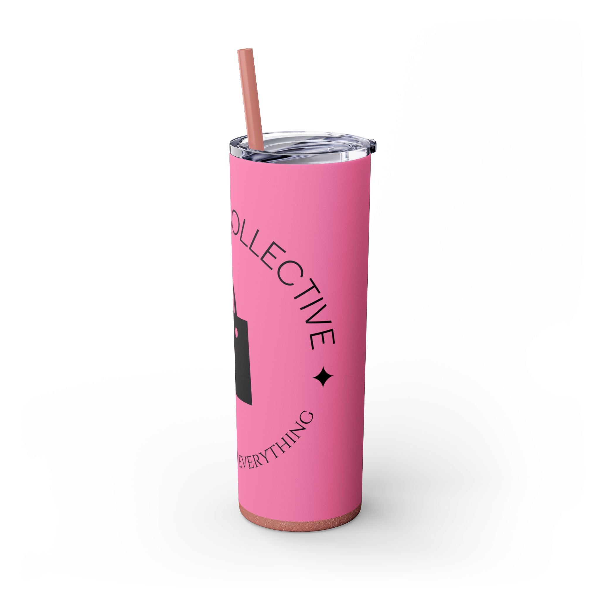 20oz Skinny Tumbler with Straw — Branded Logo Travel Cup