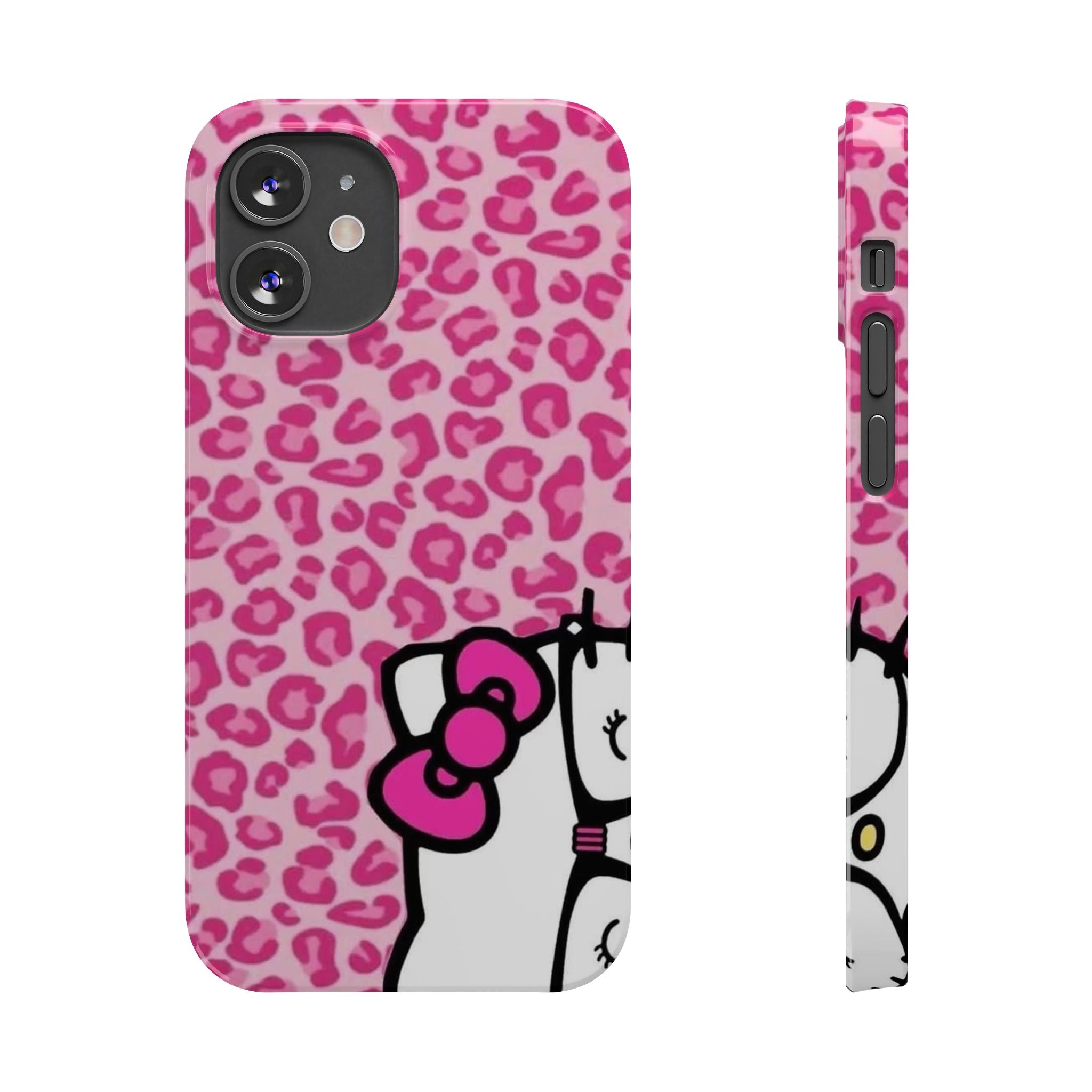 Hello Kitty Pink Leopard Slim Phone Case — Cute Kawaii Cat Design