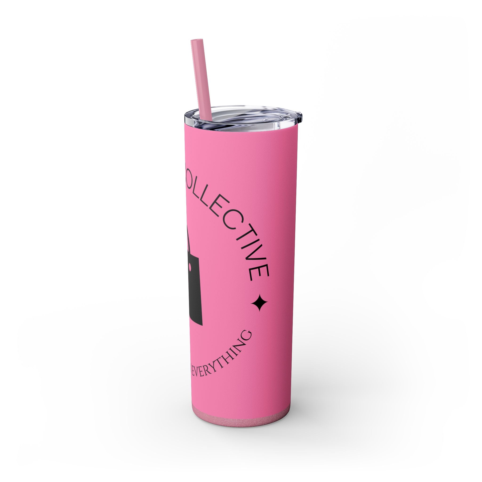 20oz Skinny Tumbler with Straw — Branded Logo Travel Cup