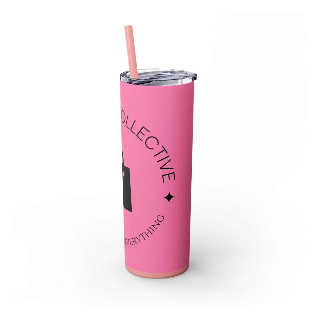 20oz Skinny Tumbler with Straw — Branded Logo Travel Cup