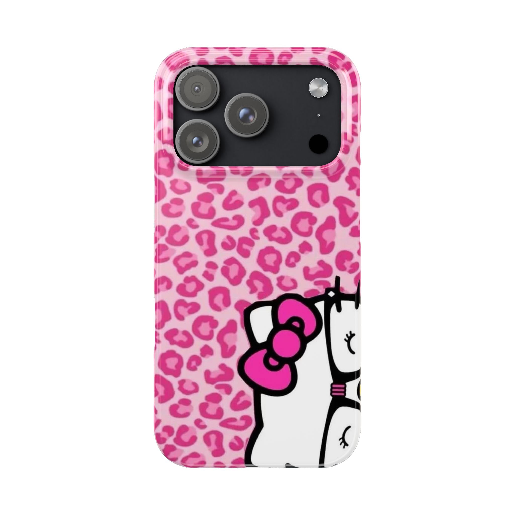 Hello Kitty Pink Leopard Slim Phone Case — Cute Kawaii Cat Design