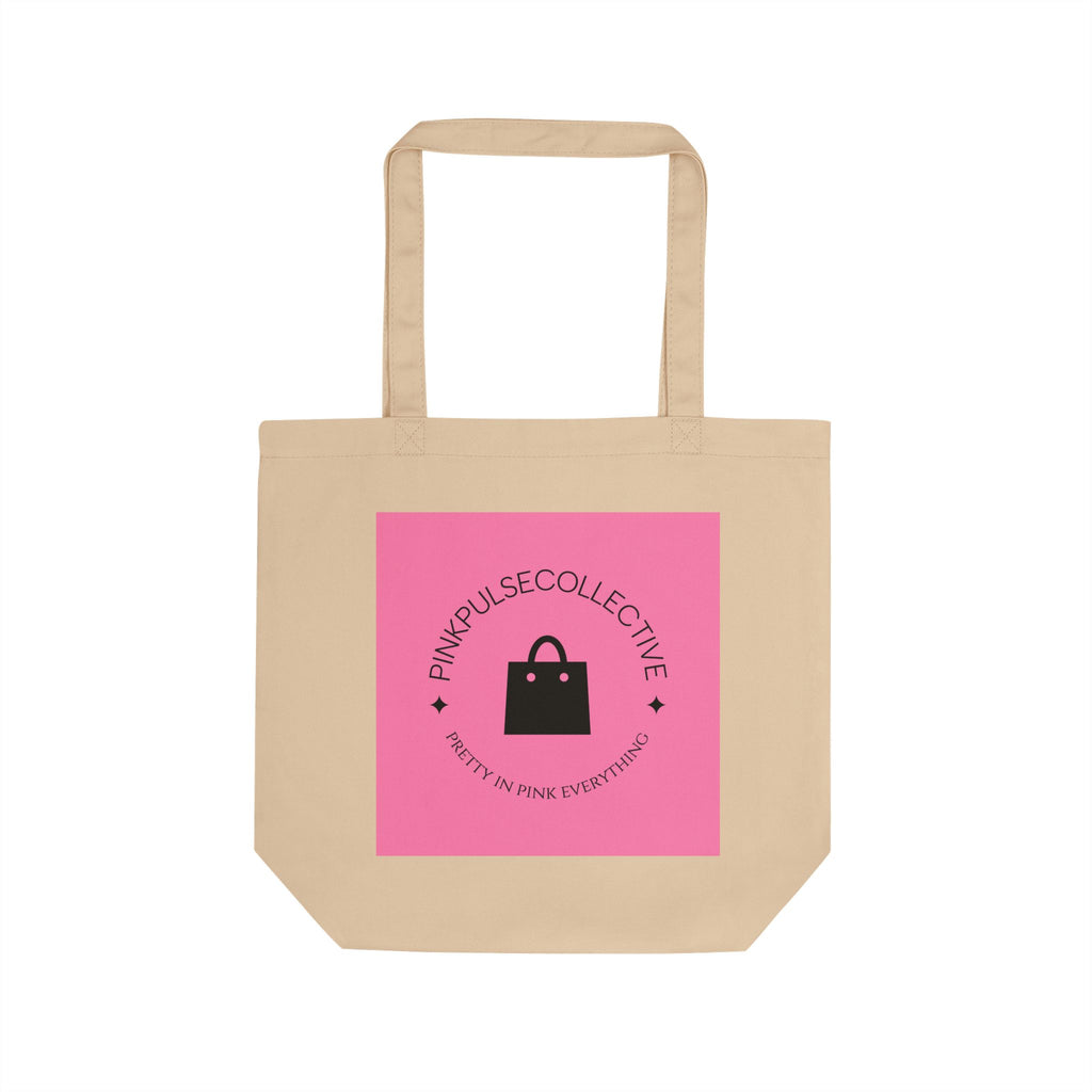 Eco Tote Bag — Pink Pulse Collective Logo Canvas Shopper