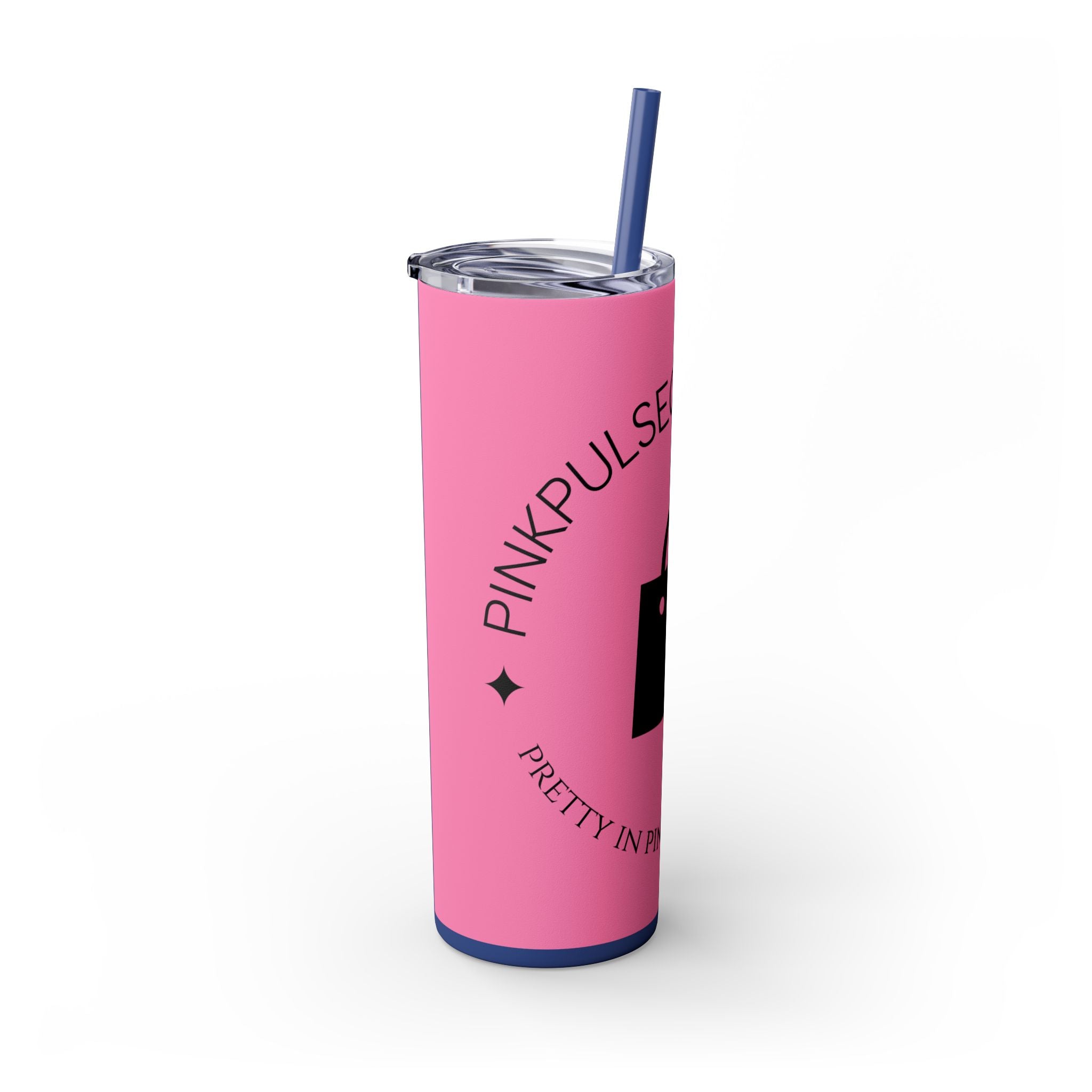 20oz Skinny Tumbler with Straw — Branded Logo Travel Cup