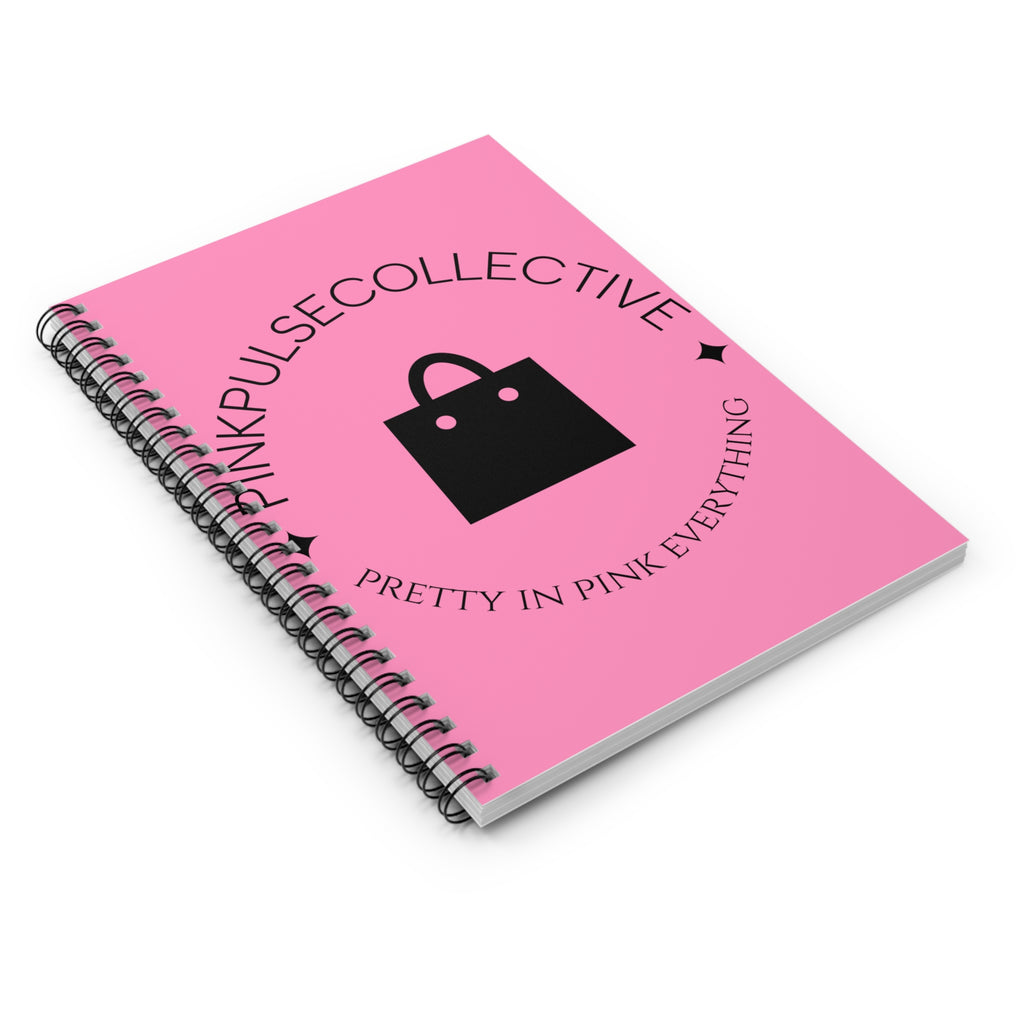 Pink Pulse Collective Spiral Notebook — "Pretty in Pink Everything" Ruled Journal
