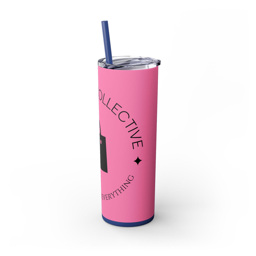 20oz Skinny Tumbler with Straw — Branded Logo Travel Cup