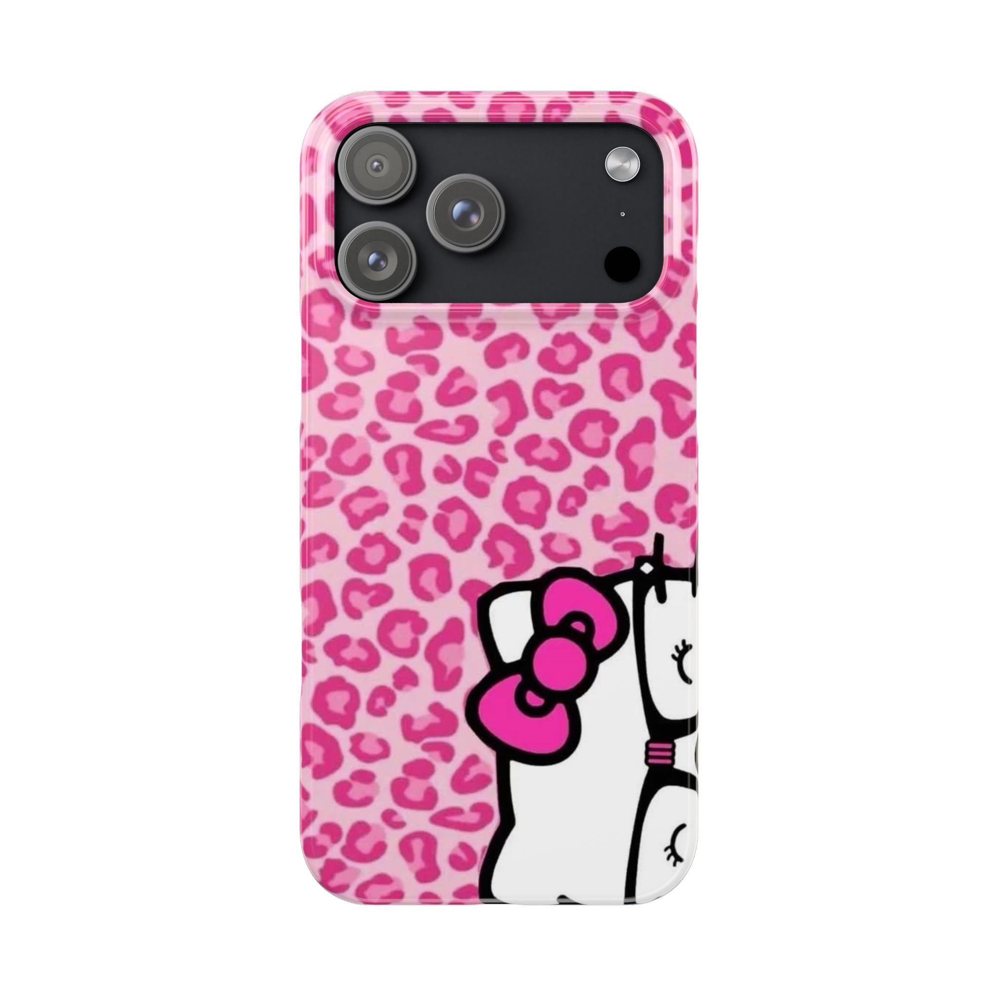 Hello Kitty Pink Leopard Slim Phone Case — Cute Kawaii Cat Design