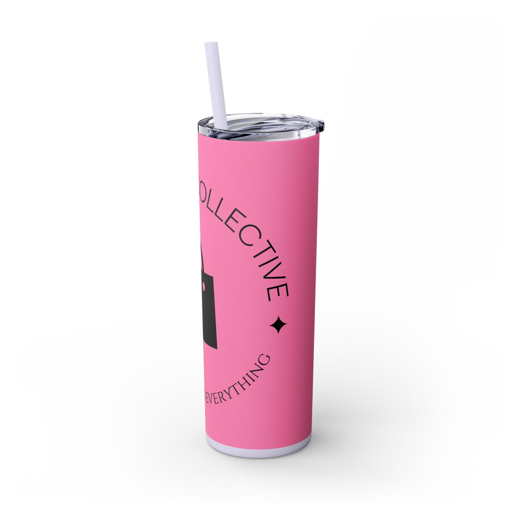 20oz Skinny Tumbler with Straw — Branded Logo Travel Cup