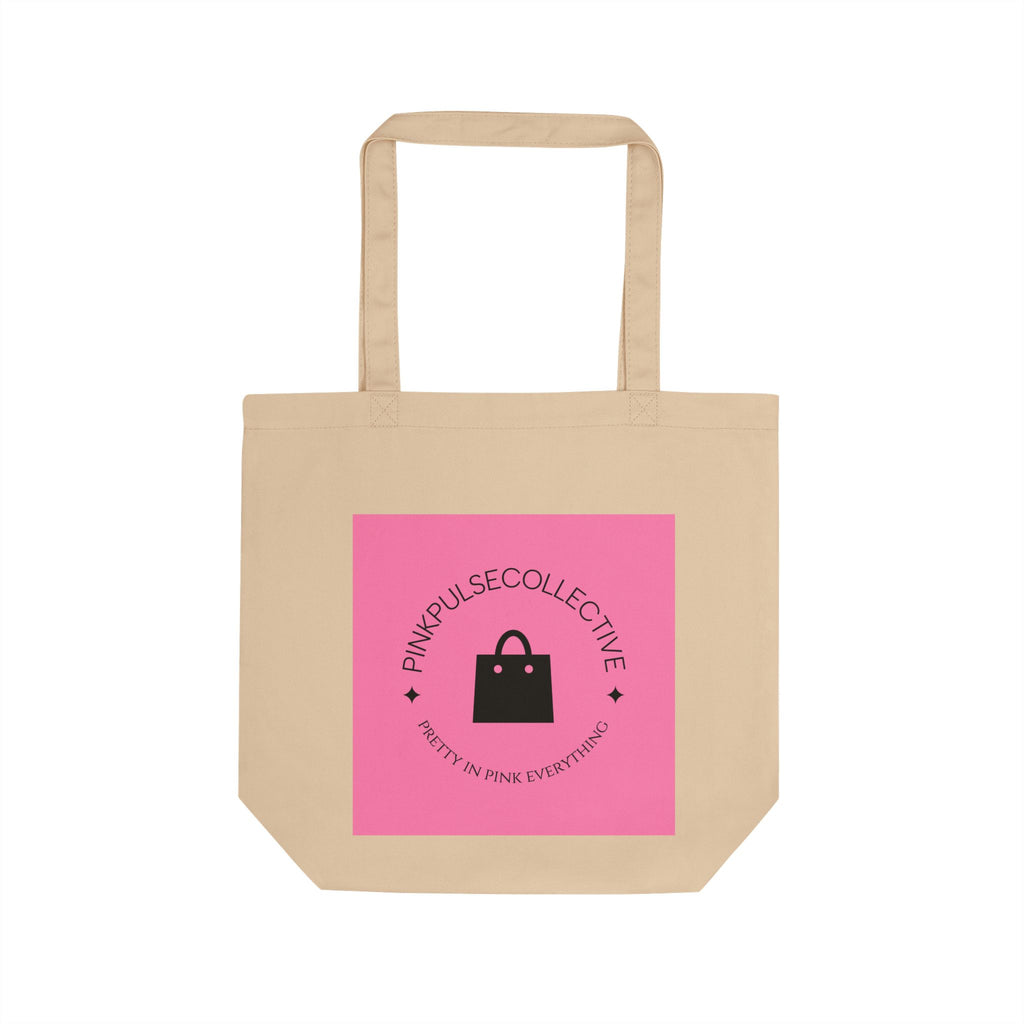 Eco Tote Bag — Pink Pulse Collective Logo Canvas Shopper