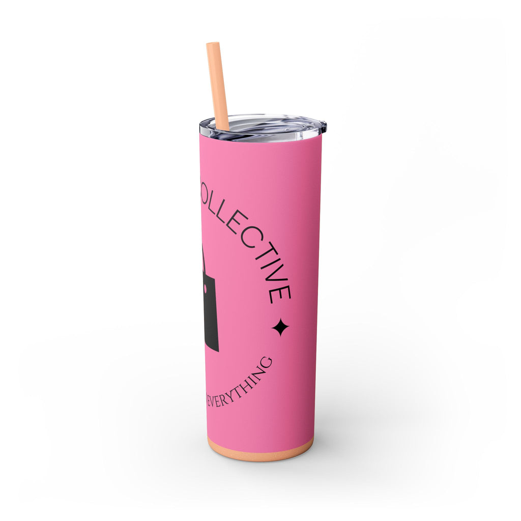 20oz Skinny Tumbler with Straw — Branded Logo Travel Cup