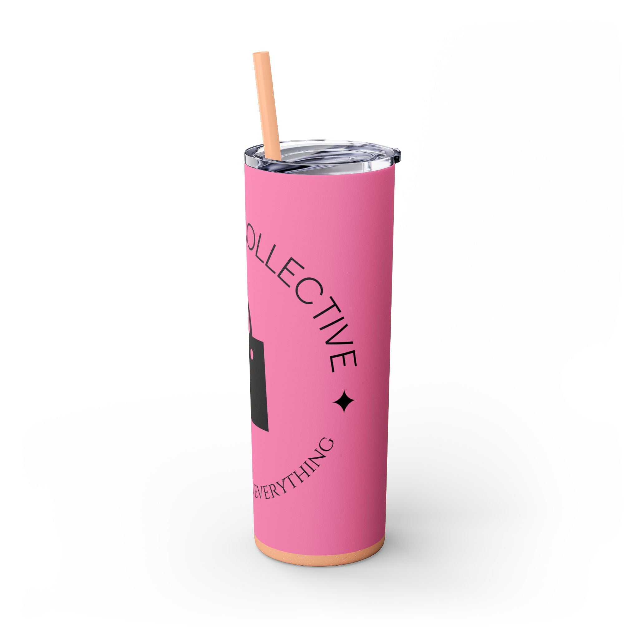 20oz Skinny Tumbler with Straw — Branded Logo Travel Cup