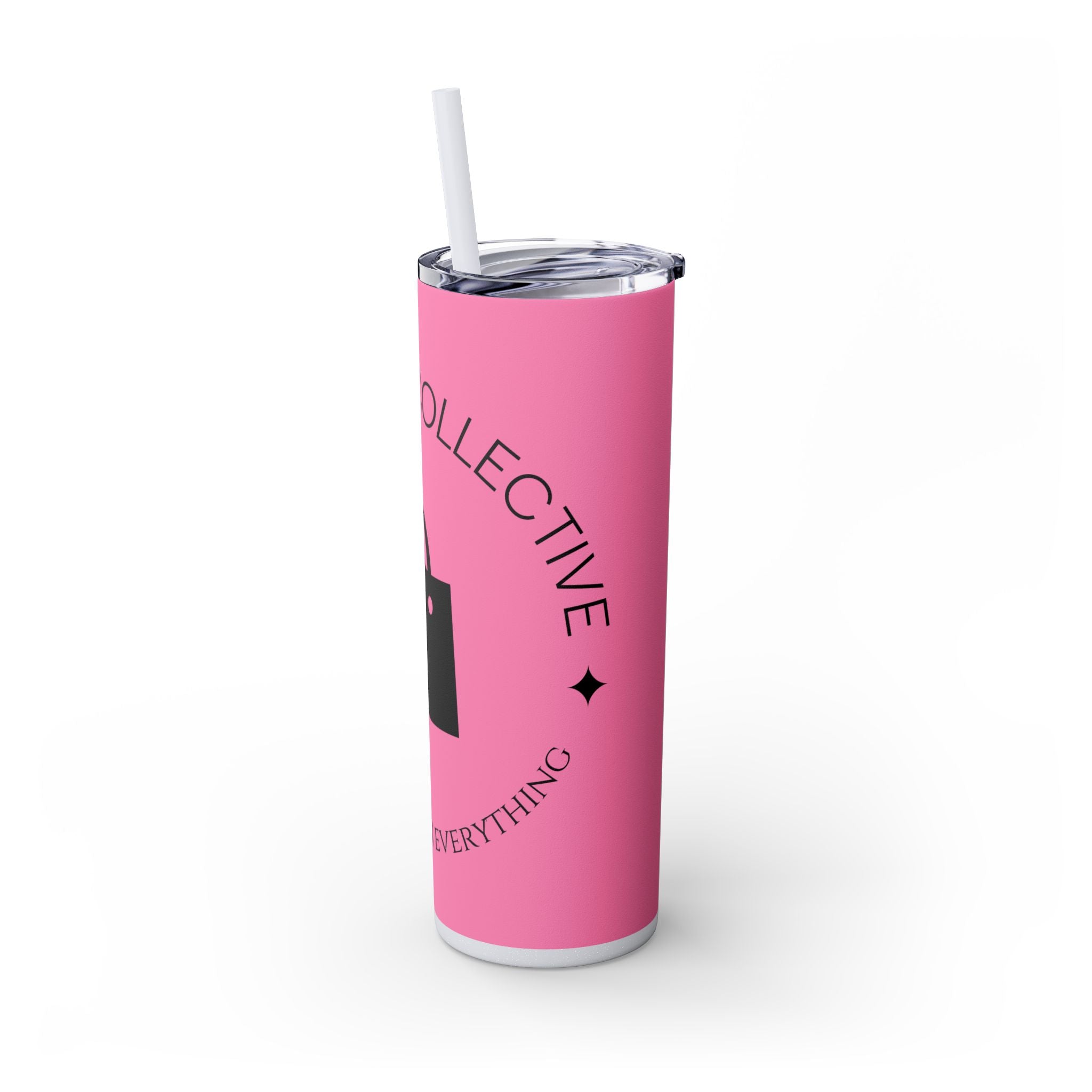20oz Skinny Tumbler with Straw — Branded Logo Travel Cup