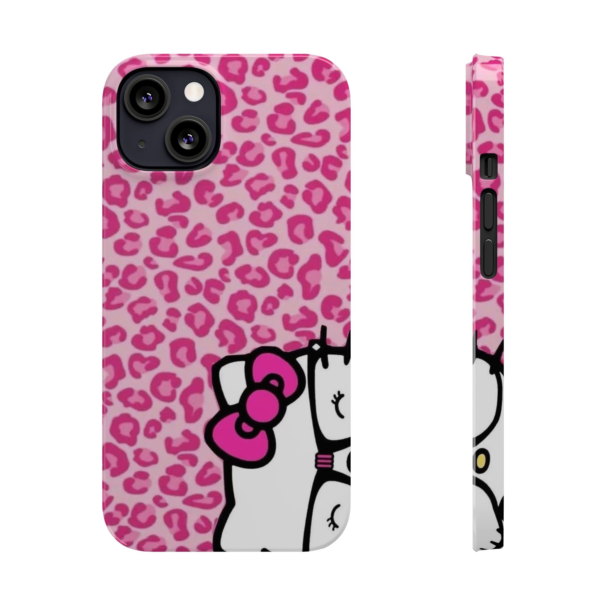 Hello Kitty Pink Leopard Slim Phone Case — Cute Kawaii Cat Design