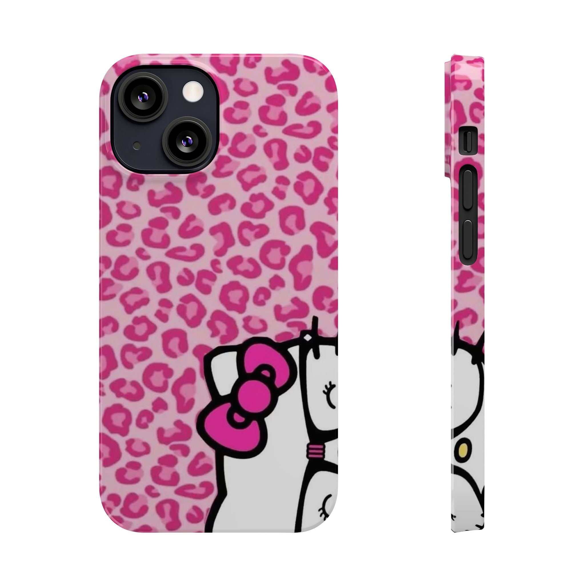 Hello Kitty Pink Leopard Slim Phone Case — Cute Kawaii Cat Design