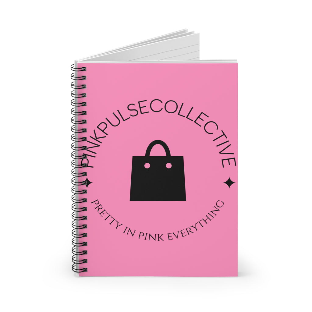 Pink Pulse Collective Spiral Notebook — "Pretty in Pink Everything" Ruled Journal