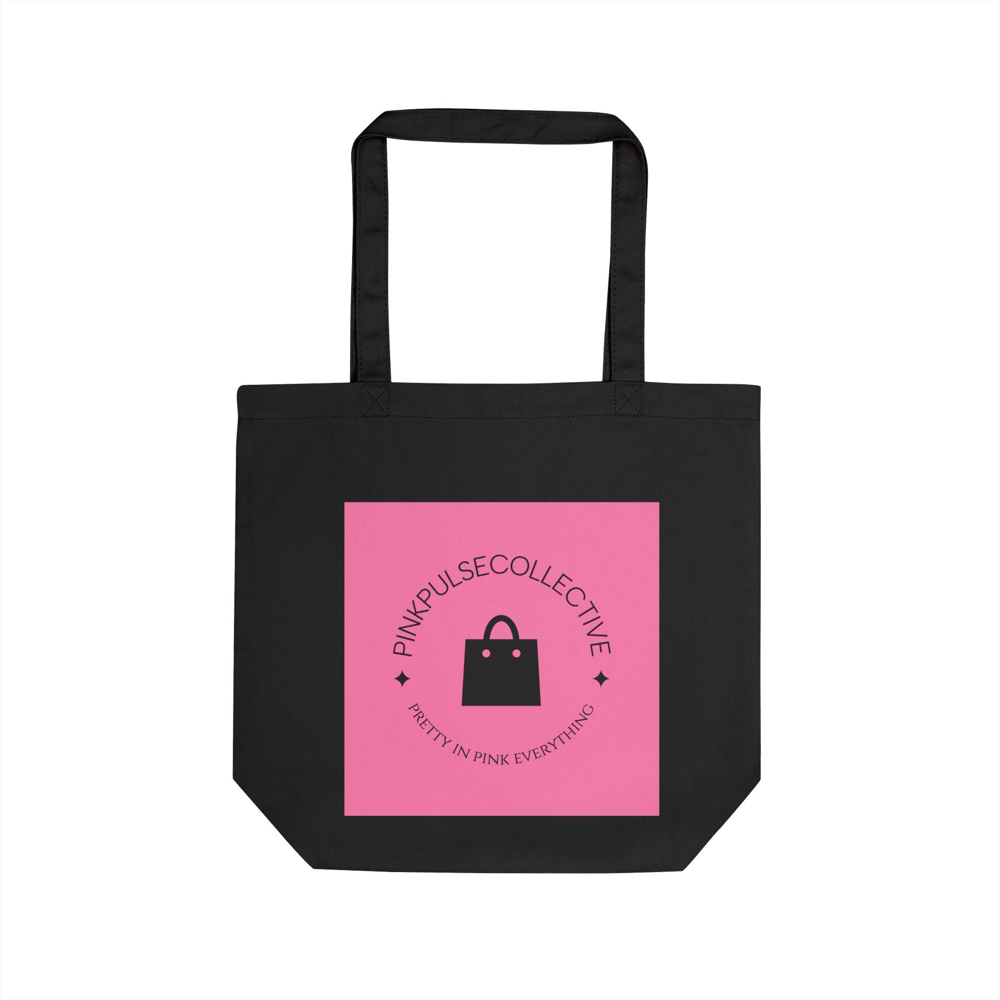 Eco Tote Bag — Pink Pulse Collective Logo Canvas Shopper