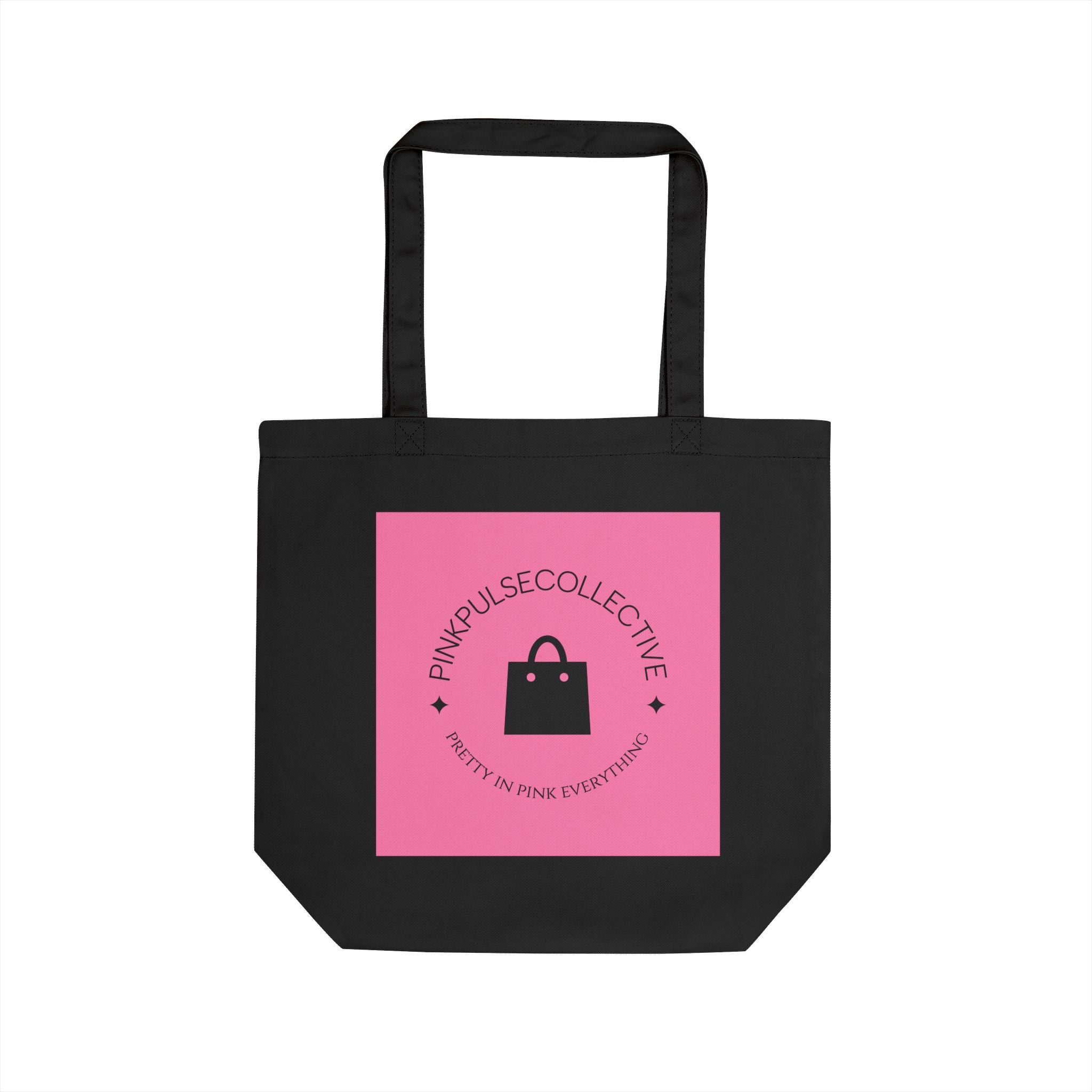 Eco Tote Bag — Pink Pulse Collective Logo Canvas Shopper