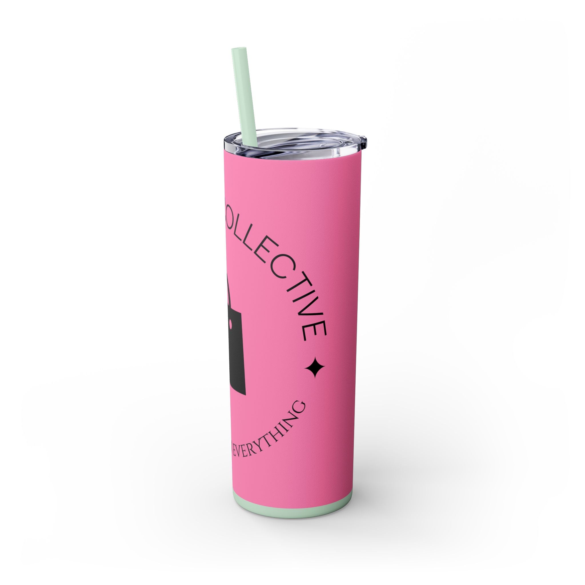 20oz Skinny Tumbler with Straw — Branded Logo Travel Cup