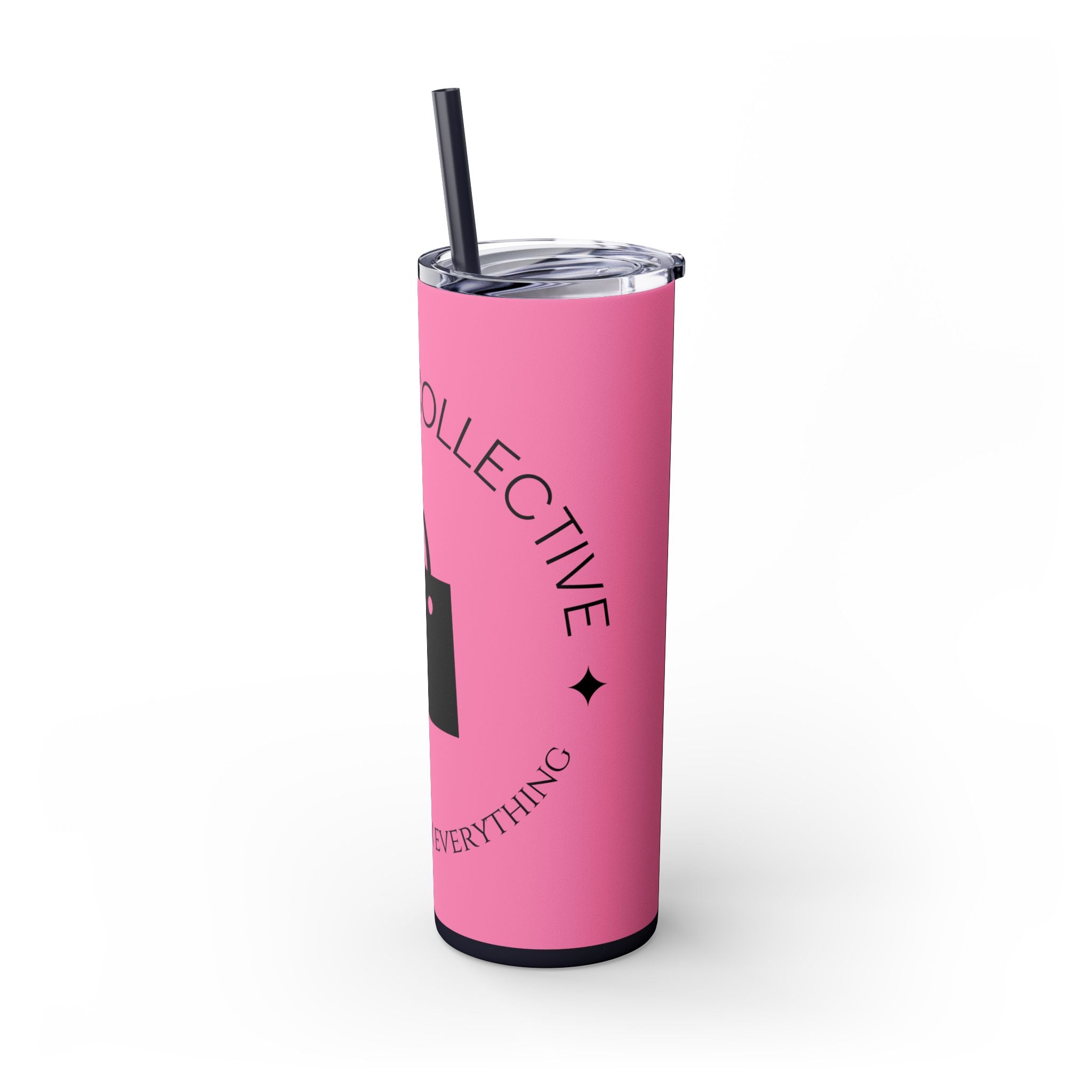 20oz Skinny Tumbler with Straw — Branded Logo Travel Cup